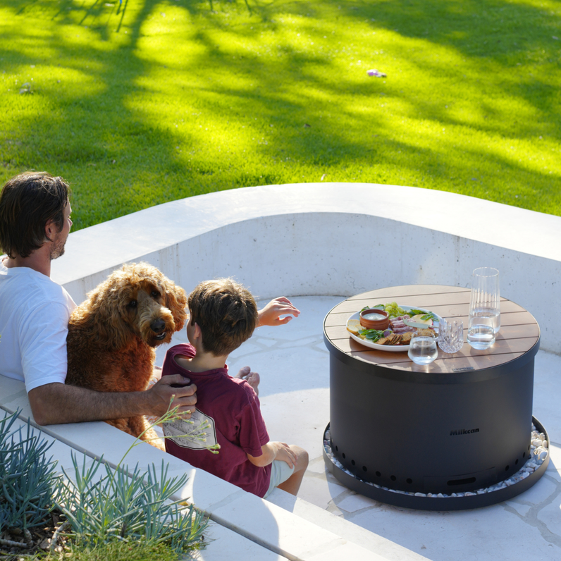 Sahara 70 Black Low Smoke Fire Pit