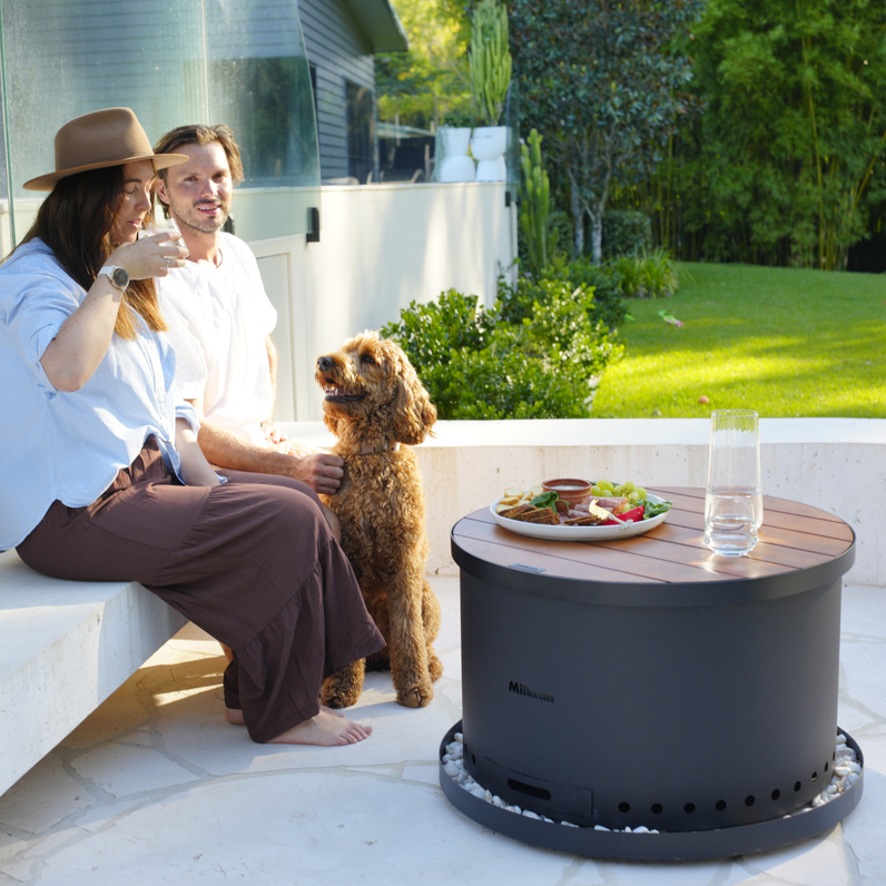 Sahara 70 Black Low Smoke Fire Pit