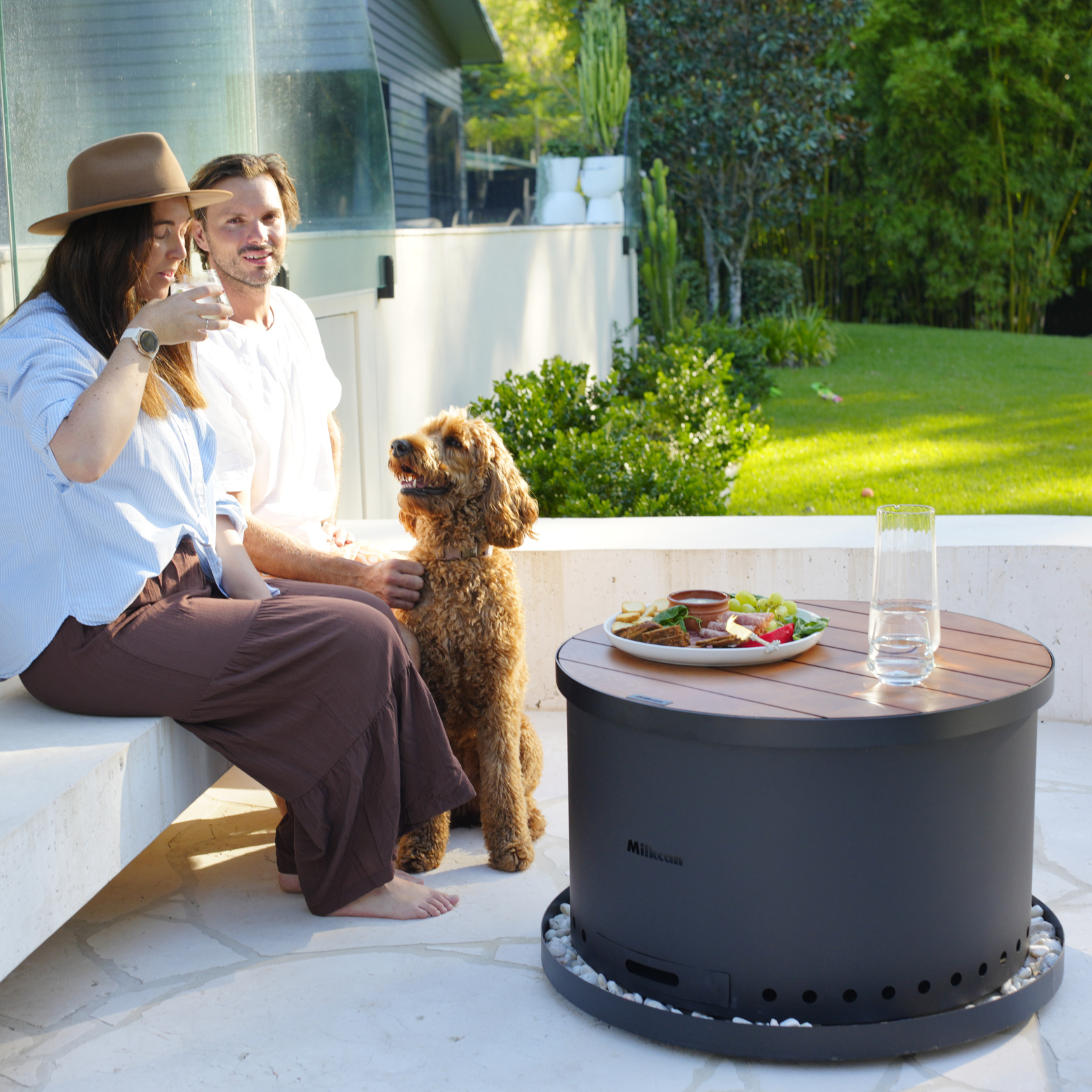Sahara 70 Black Low Smoke Fire Pit