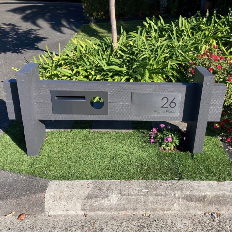 Windsor Fence/Brick Letterbox - Stainless Steel