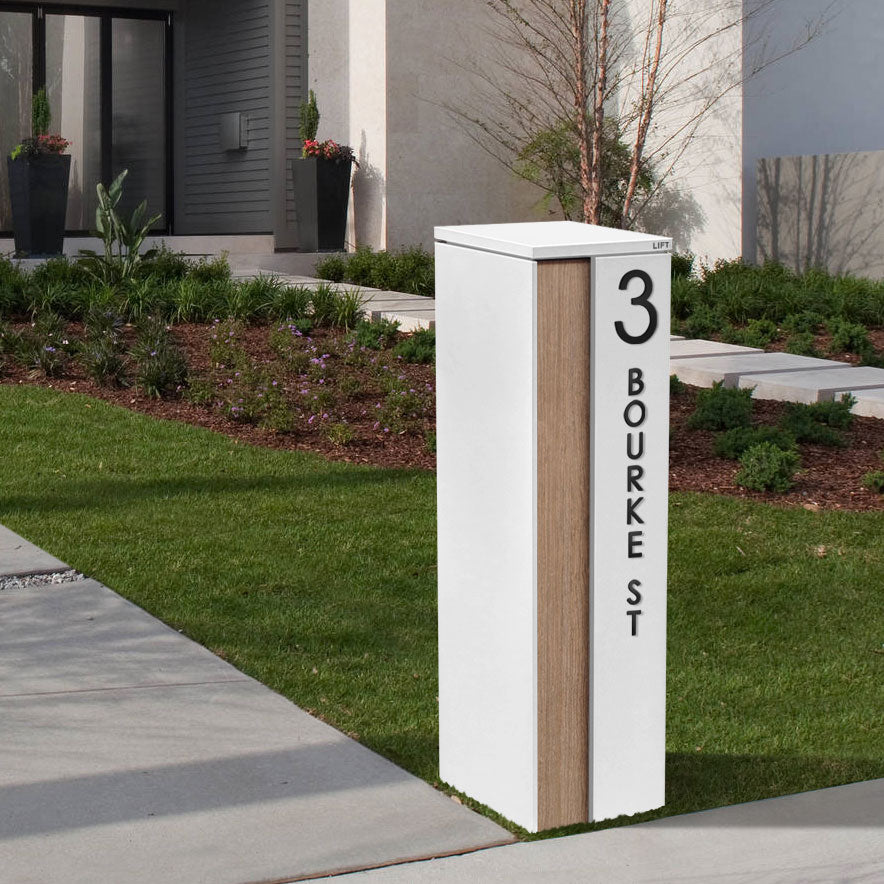 Stick On Medium House Numbers 50mm - Black