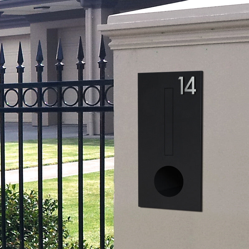 Stick on Medium House Numbers 50mm - Stainless Steel