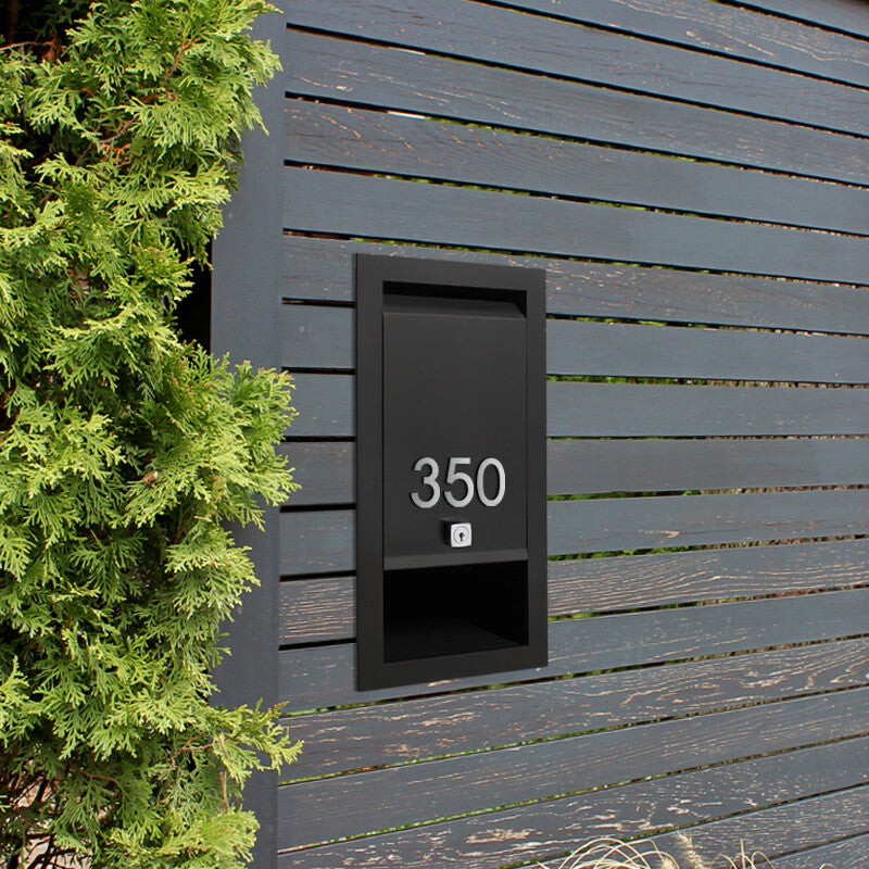 Stick on Medium House Numbers 50mm - Stainless Steel