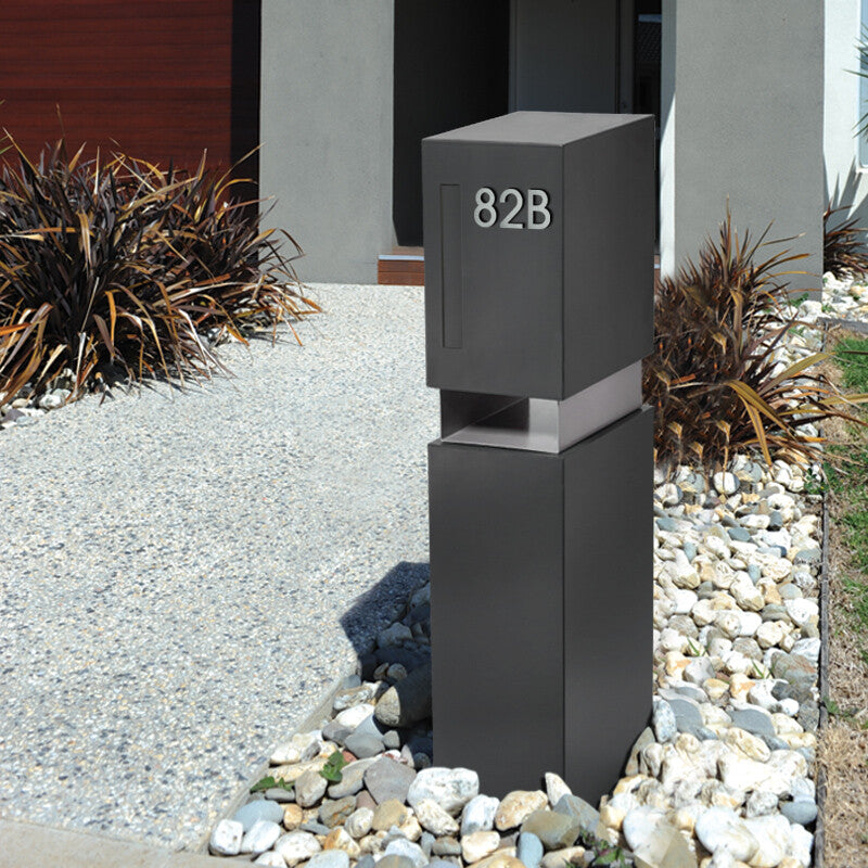 Stick on Medium House Numbers 50mm - Stainless Steel