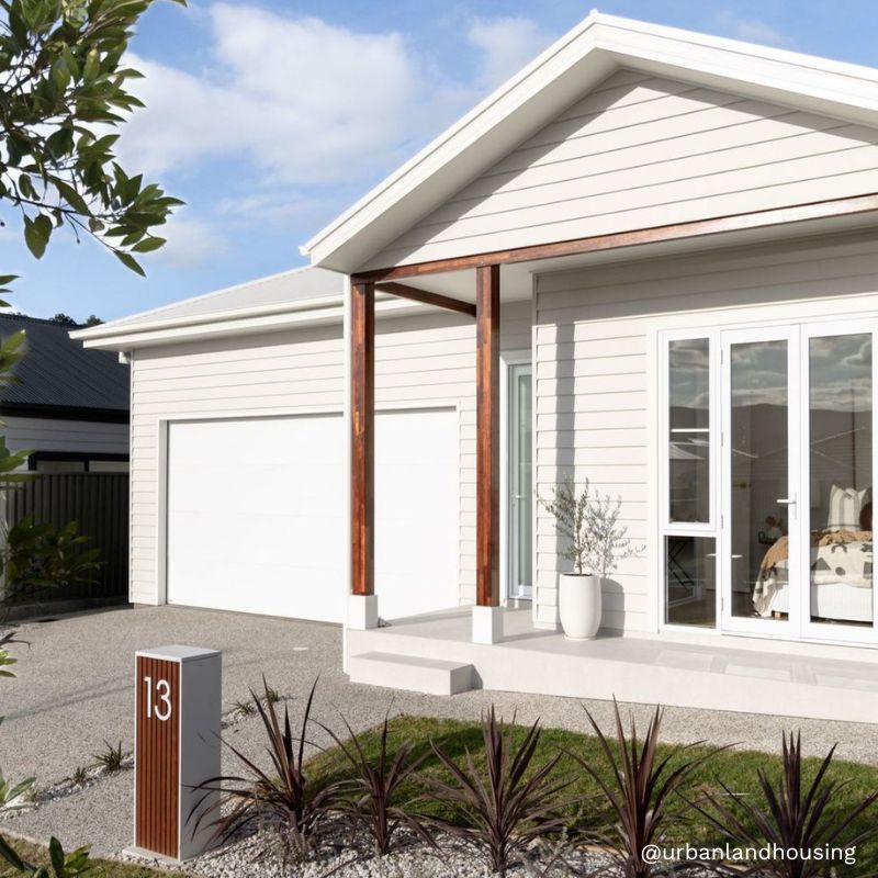 Stick on Slim House Numbers 200mm - White